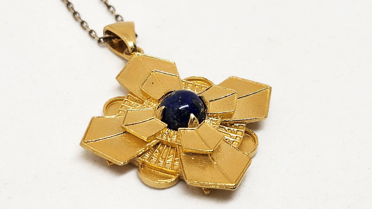 BIO ARC JEWELRY — Sacred Geometry Pendant, Silver Gold-Plated