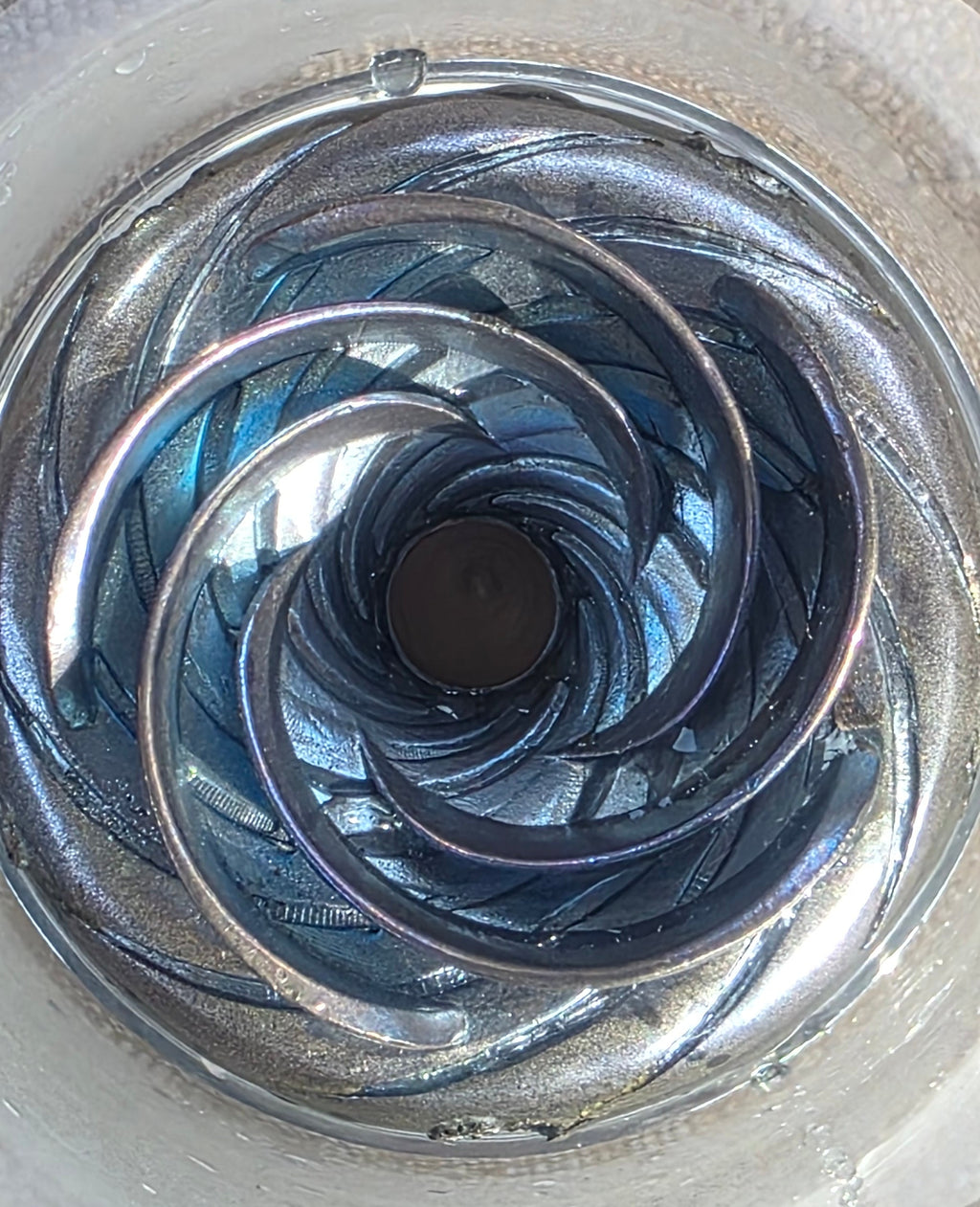 BIOVORTEXER BOTTLE. COHERENT WATER  TECHNOLOGY, BIO IMPELLER cast from Copper and Silver