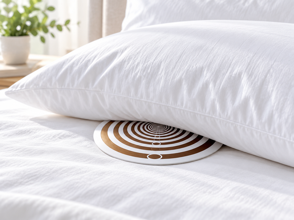 BIO ARC HARMONIZER DISC (180mm) white, EMF HARMONIZATION, Copper gold-plated