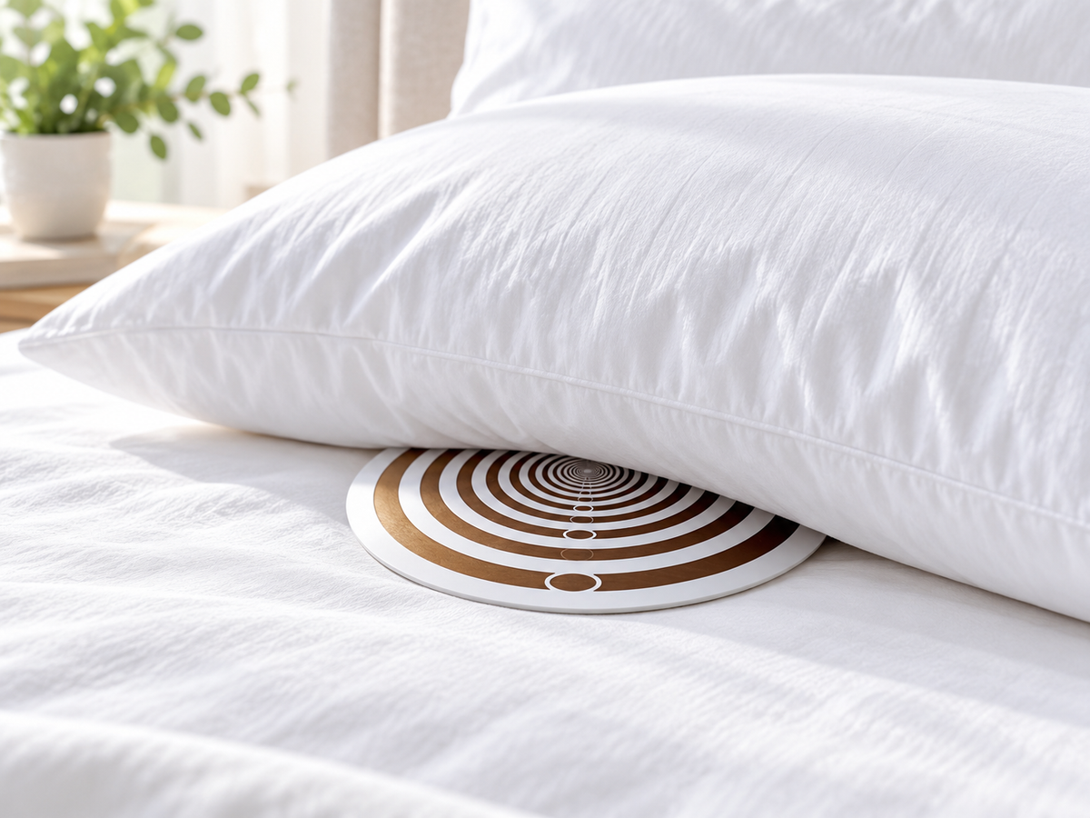 BIO ARC HARMONIZER DISC (180mm) white, EMF HARMONIZATION, Copper gold-plated