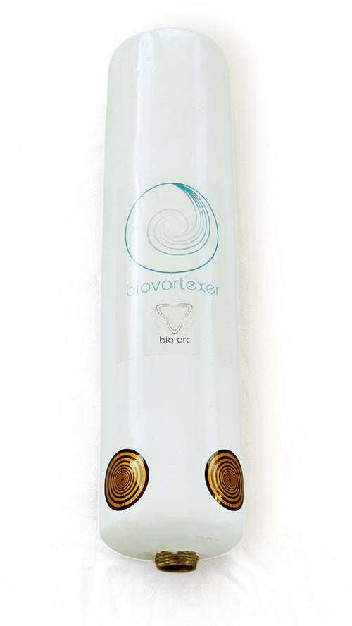 BIOVORTEXER MAX FLOW, 1½-inch model, COHERENT WATER TECHNOLOGY.  Water Filter inset, Traditionally cast with pure copper and silver.