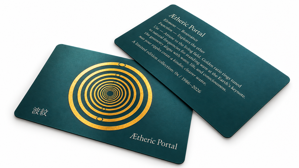 Ætheric Portal Card ( 55x90mm), Passive EMF Harmonization.