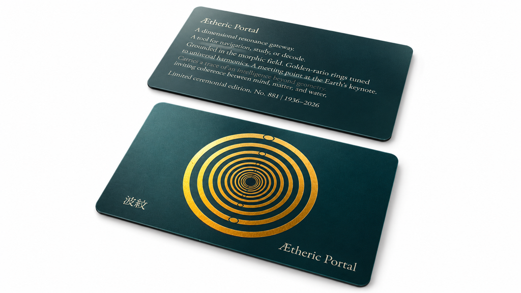 Ætheric Portal Card ( 55x90mm), Passive EMF Harmonization.
