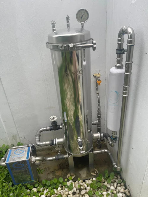 BIOVORTEXER MAX FLOW, 1½-inch model, COHERENT WATER TECHNOLOGY.  Water Filter inset, Traditionally cast with pure copper and silver.